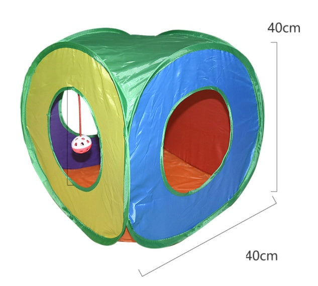 Pet Tunnel Cat Rainbow Interactive Toy