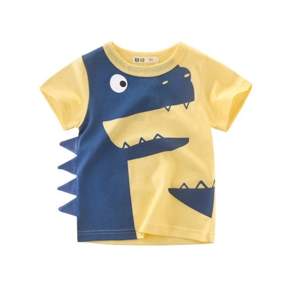 Kids Short Sleeve Korean Cotton Blend Tee Regular Fit