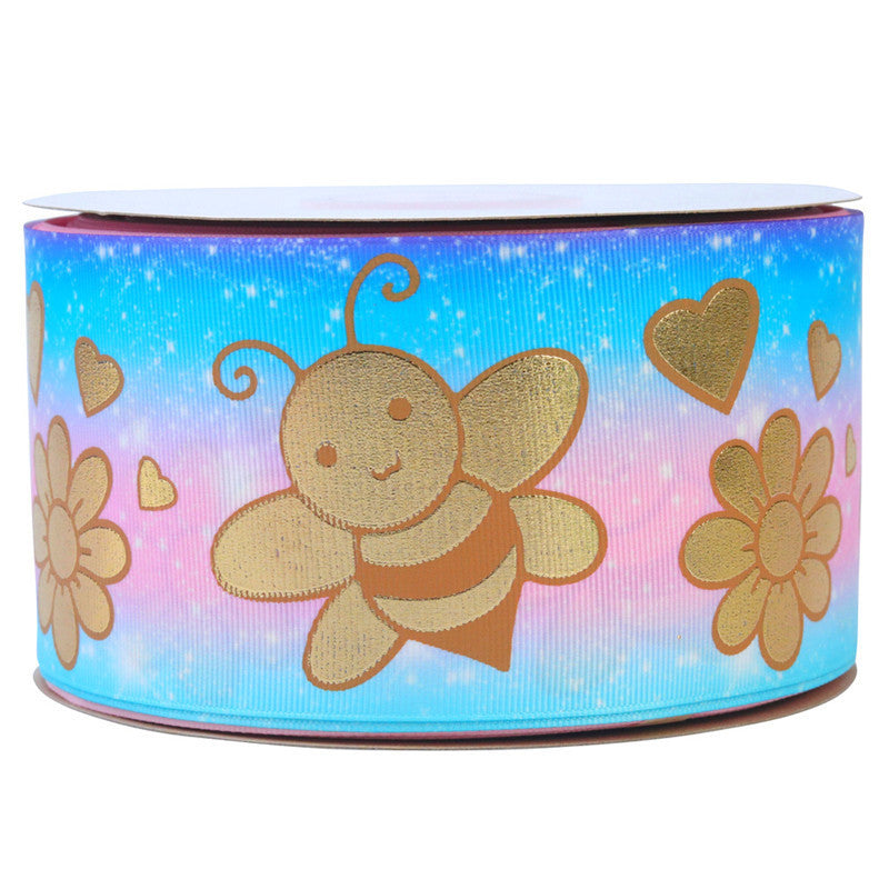 Bronzing Printed Rib Ribbon – Sewing & Clothing Accessories