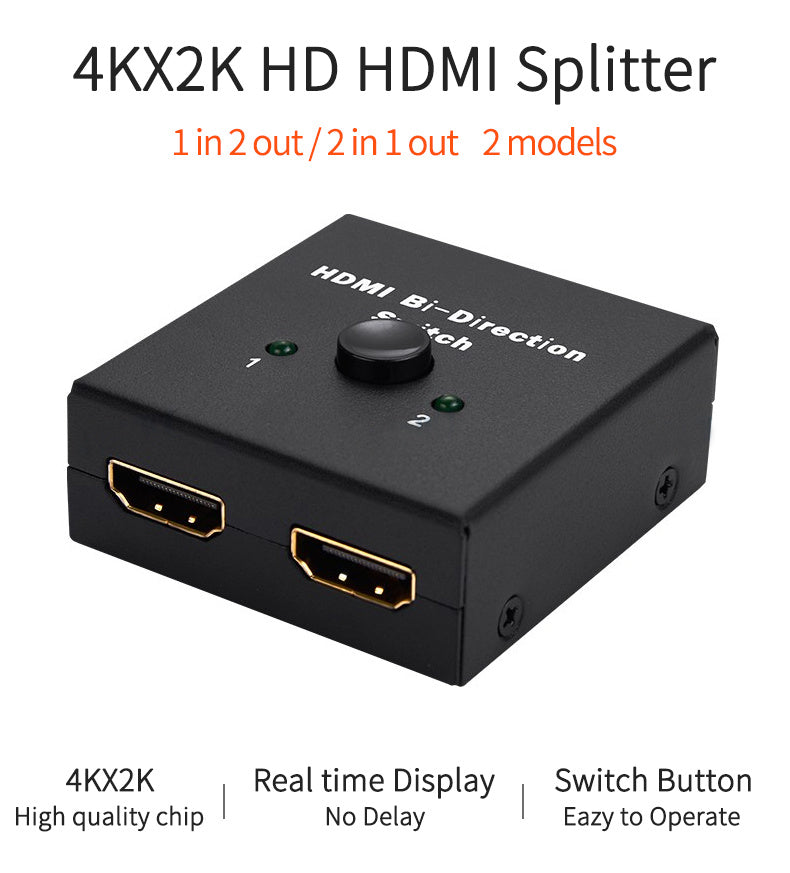 HDMI 2-in-1 Out Bi-Directional Switch