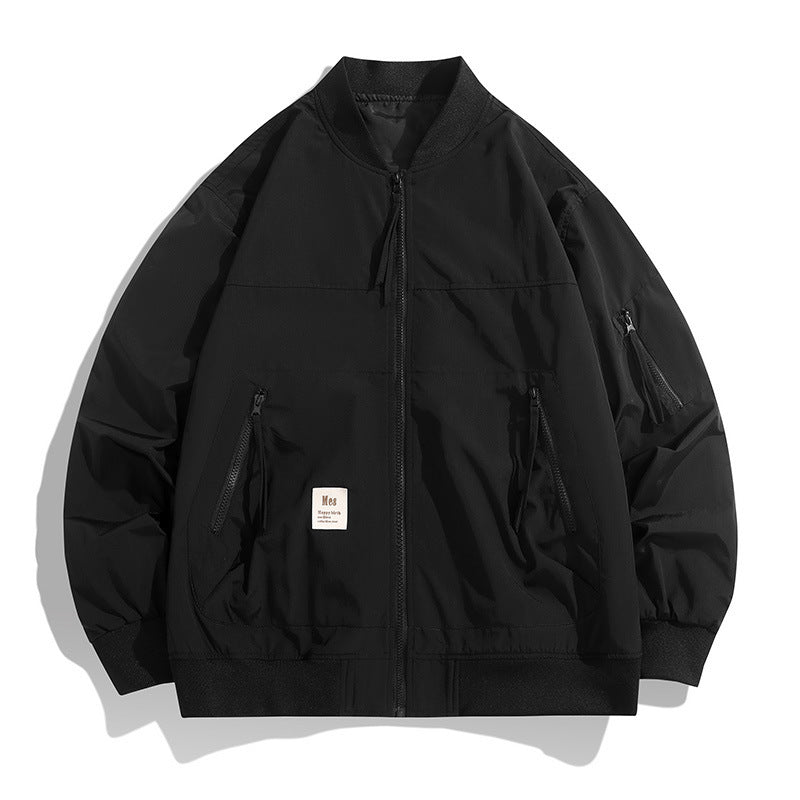 Baseball Collar Charging Coat Men's Spring