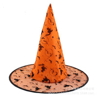 Flocking Witch Hat Orange 1