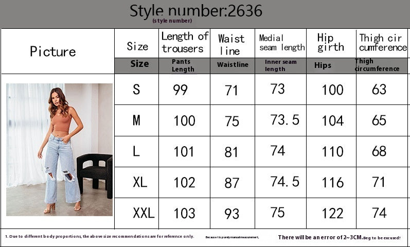 Ripped Slimming Jeans for Women – Skinny Fit Distressed Denim Pants