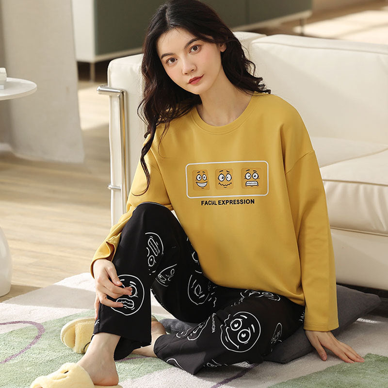 Women's All Cotton Summer Homewear Suit Two Piece Set