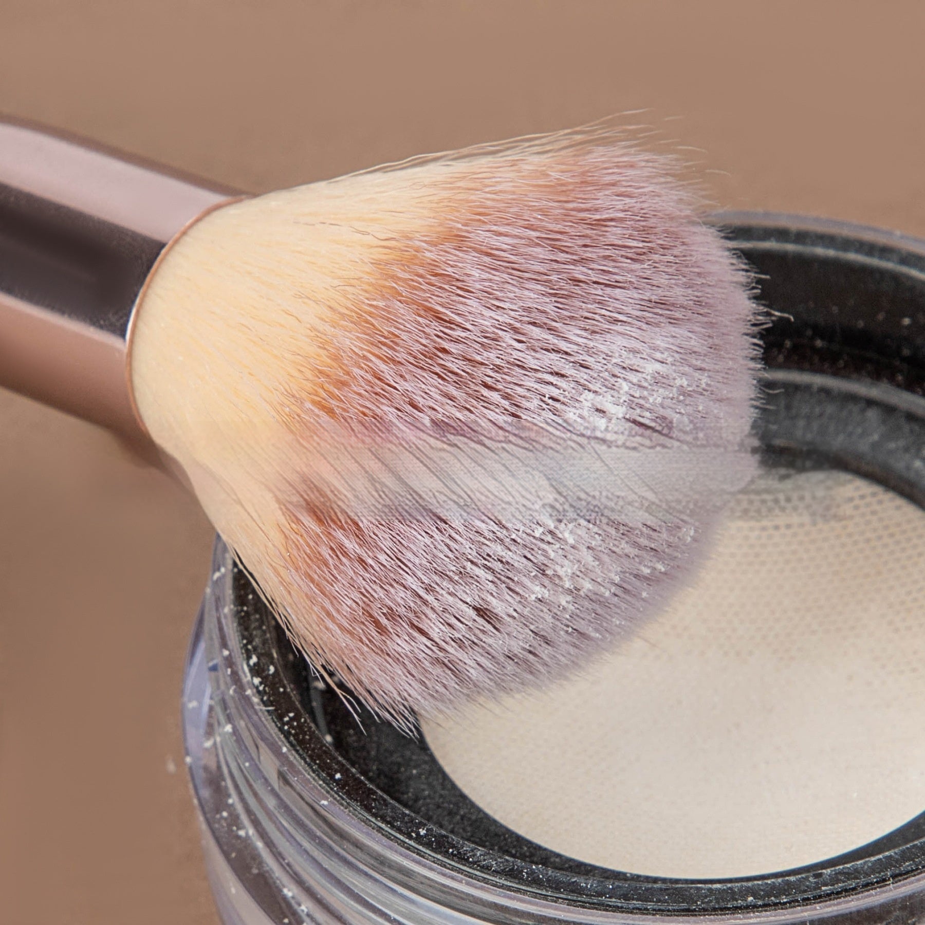 Stainless Steel Handle Synthetic Makeup Brush Set For Face