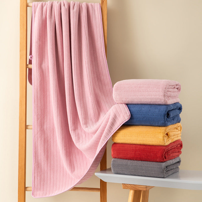 Plus Size Thickened Absorbent Soft Quick-drying Towel Coral Fleece Bath Towel
