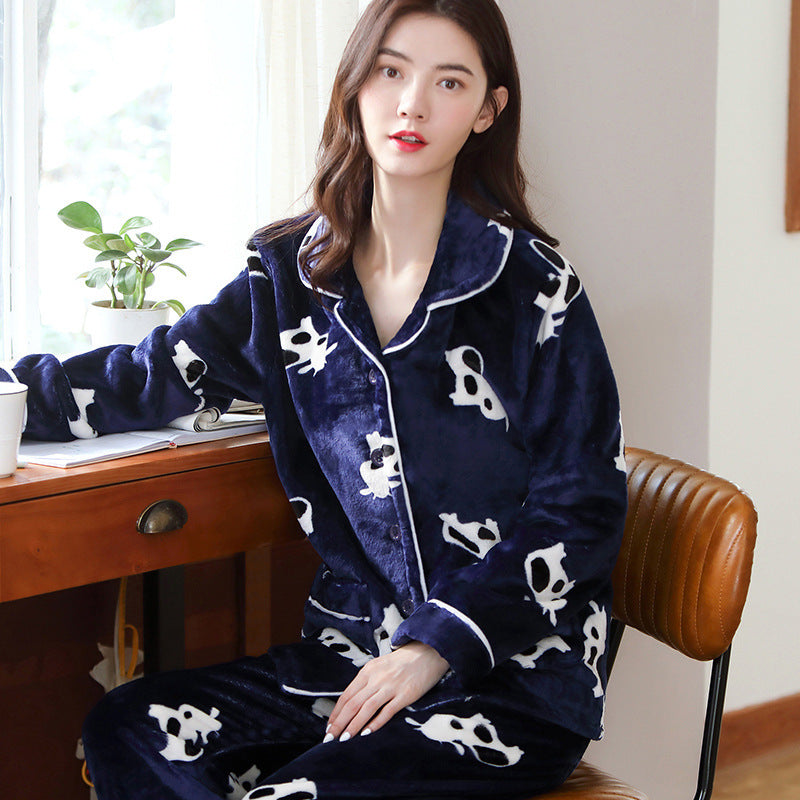 Women's Pajamas Coral Velvet Youth Home Wear Fashion