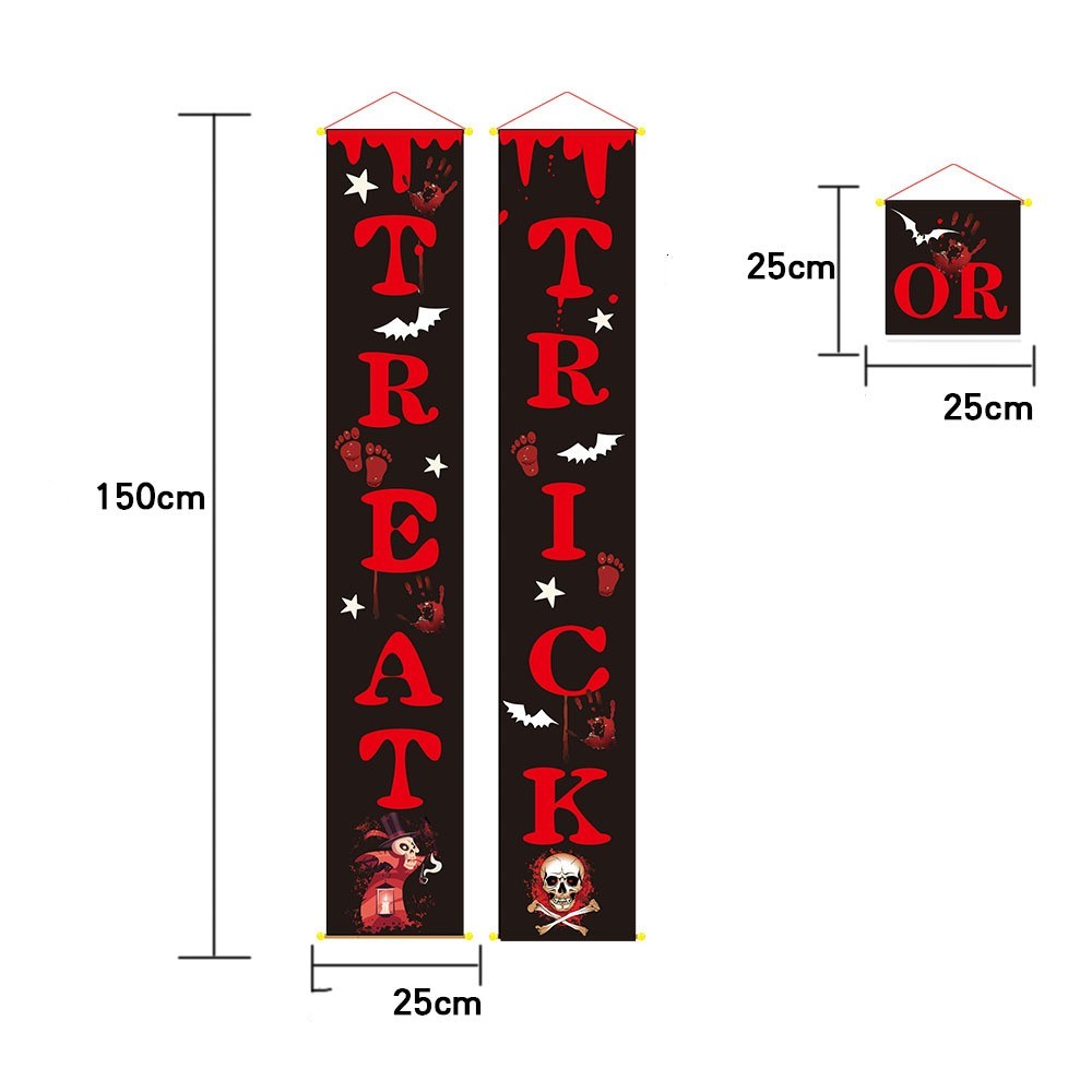 Halloween Outdoor Banner – Spooky Hanging Couplets Decoration for Yard and Porch