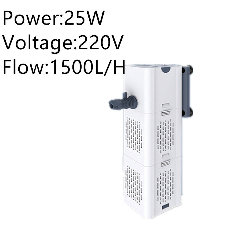 Built-in 4 In 1 Aquarium Filter In The Fish Tank