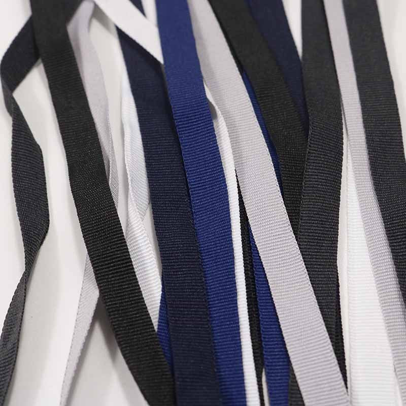 1cm Polyester Plain Weave – Black and White Textile Accessories for Crafts
