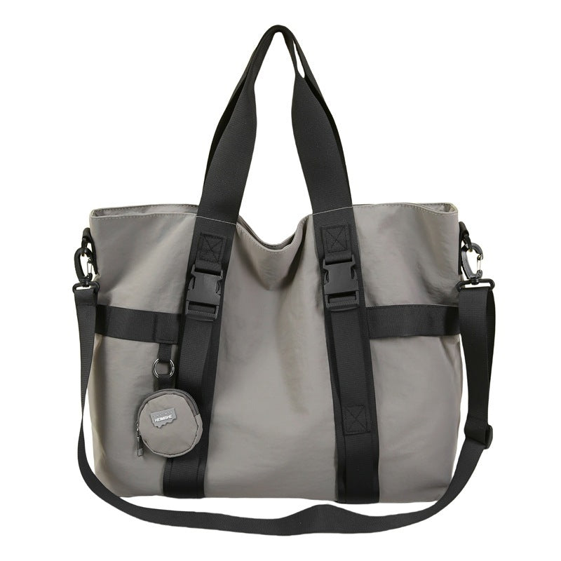 Men's Oxford Cloth Casual Travel Shoulder Bag Large