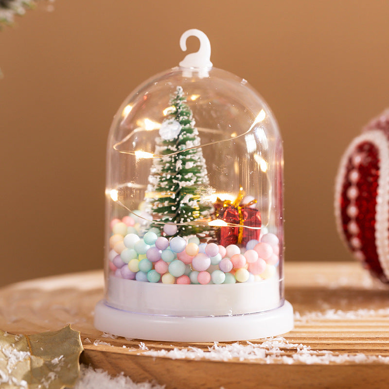 Christmas Decorations Fire Tree Silver Flower Ornaments