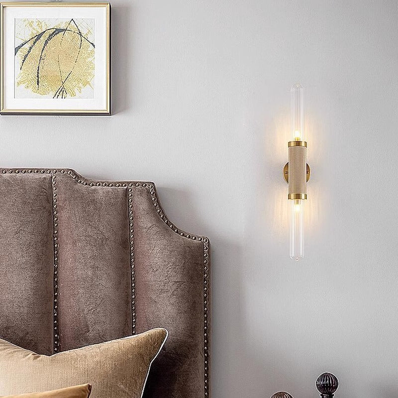 Retro Simple Bedroom Aisle Hallway Stair Glass Strip Wall Lamp