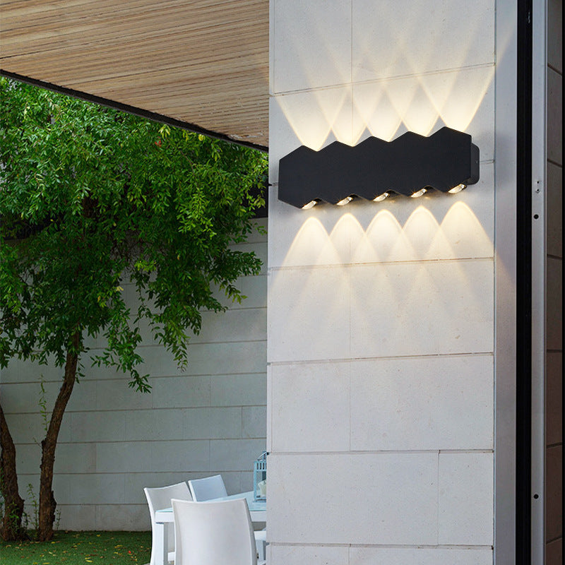 Modern Minimalist Led Wave Shape Corridor Aisle Wall Lamp