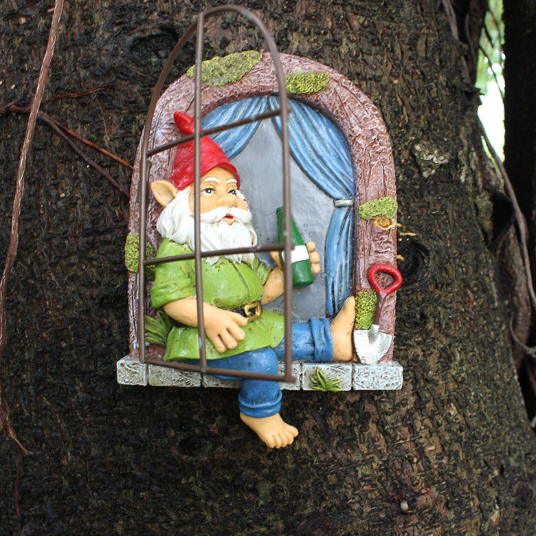 Creative Resin Garden Tree Hanging Outdoor Landscape Ornament