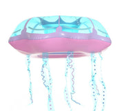 Spot Wholesale Inflatable Jellyfish Swimming Ring New Net Celebrity Crystal Sequin Swimming Ring Water Lounge Chair Floating Row Seat Ring