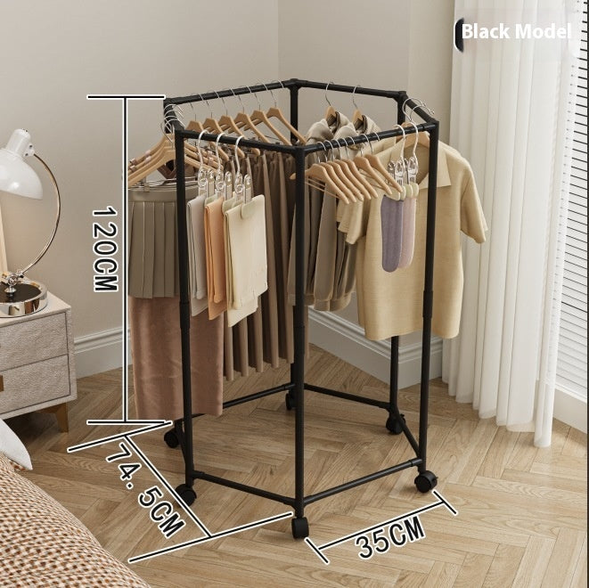 Home Fashion Six-side Rotating Floor Hanger