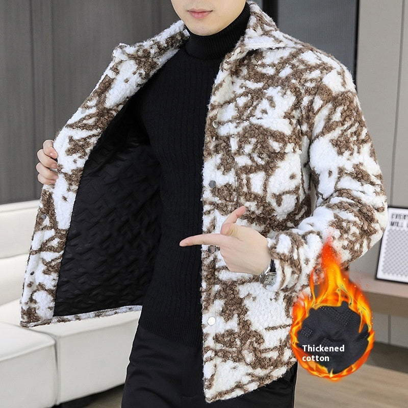 Winter Cotton Plus Versatile Men's Quilted Padded Jacket