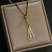 Stainless Steel Jewelry Fashion Pull Decoration Sexy Tassel Charm Collar Chain Ladies