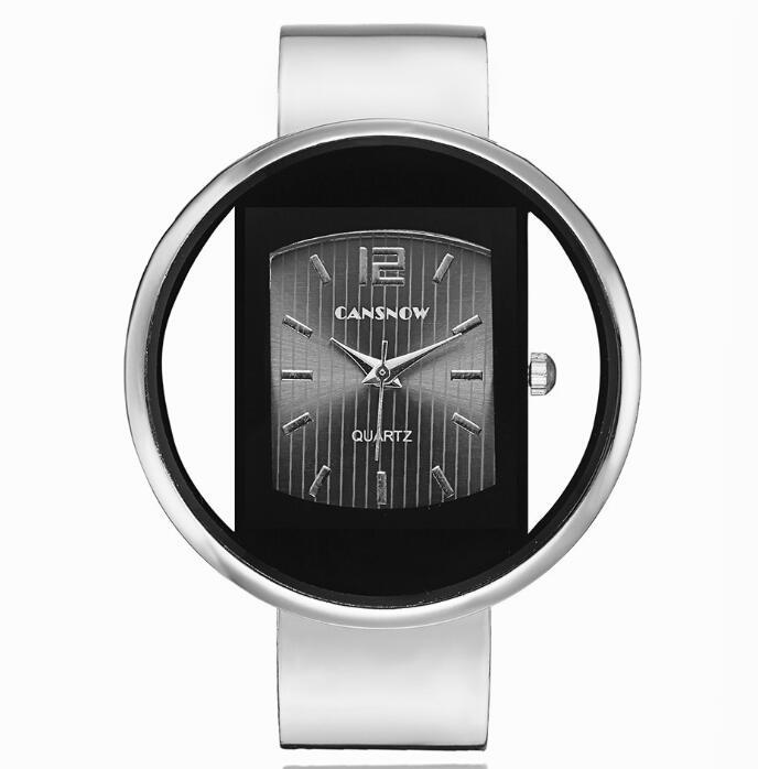 Luxury Women's Bracelet Watch – Gold/Silver Dial with Adjustable Steel Band, Quartz Movement