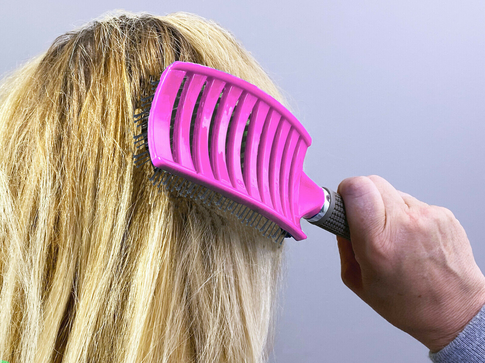Anti-Static Nylon Hair Brush – Detangling Comb for Wet & Curly Hair Styling