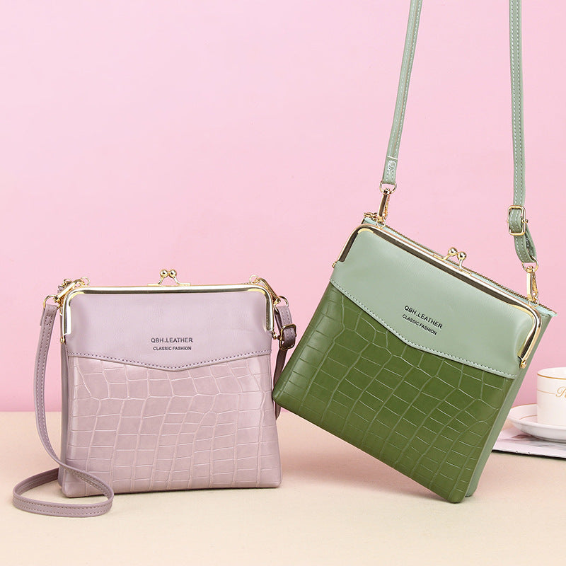 Women's Alligator Pattern PU Crossbody Bag With Chain Strap