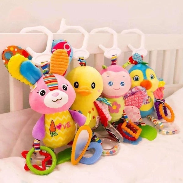 Soft Plush Polyester Stroller Hanging Toys Unisex Baby