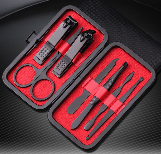 7-Piece Manicure Set – Nail Clippers, Eyebrow Grooming & Multi-Function Kit