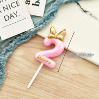 Pink Bow Candle 2
