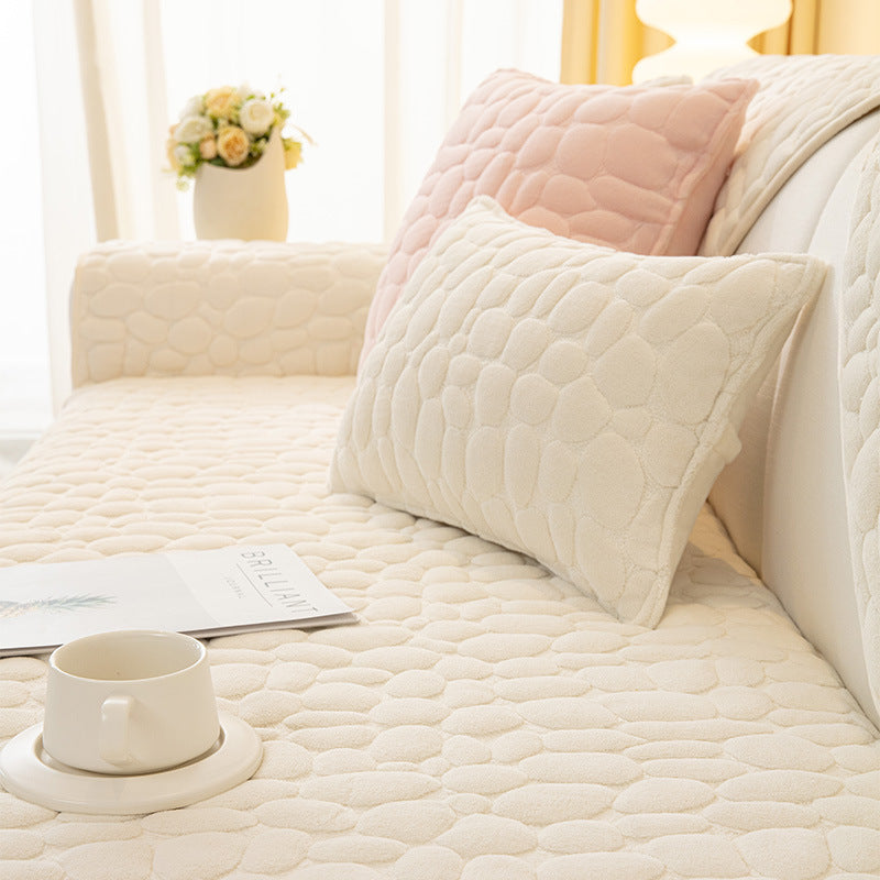 Milk Velvet Winter Sofa Cushion Thickened Anti Slip Seat Cushion