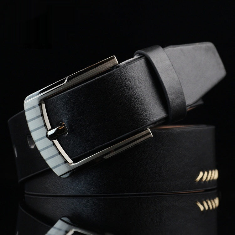Men's Casual Threaded Belt – Pin Buckle