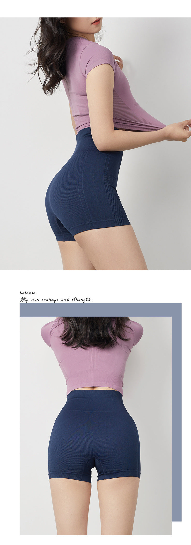 High Waist Biker Shorts – Tummy Control Fitness & Yoga Shorts