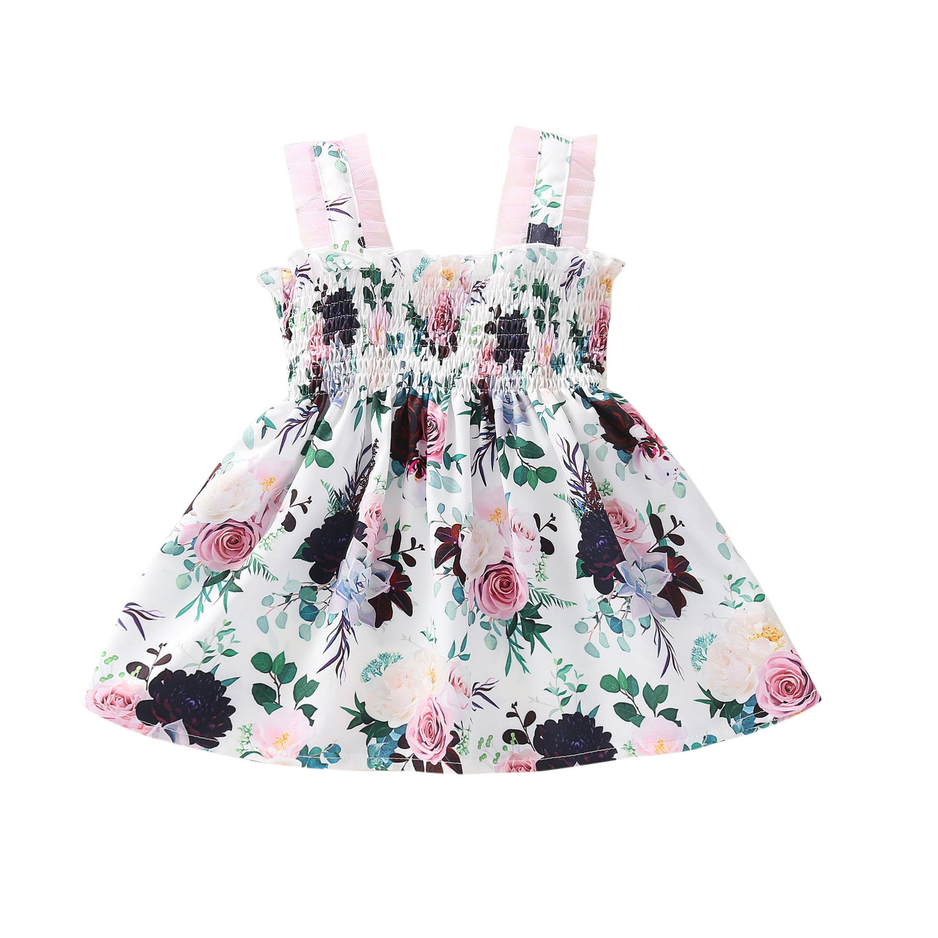 Girls Fashion Personality Patchwork Mesh Dress