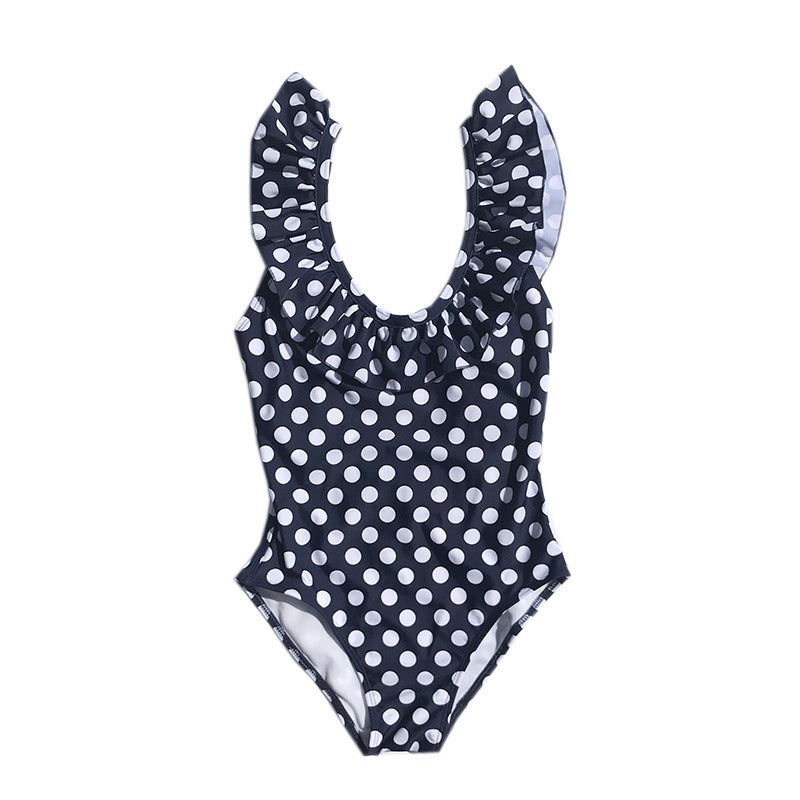 Polka dot swimsuit set