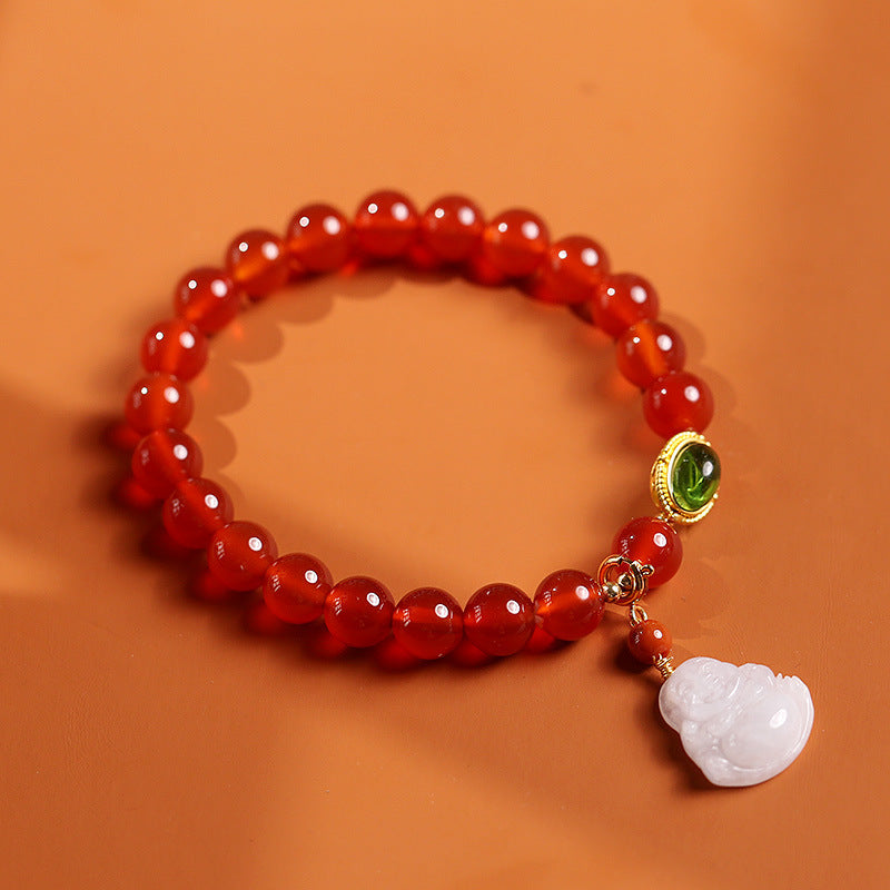 Original Design Natural Agate Bracelet Elegant
