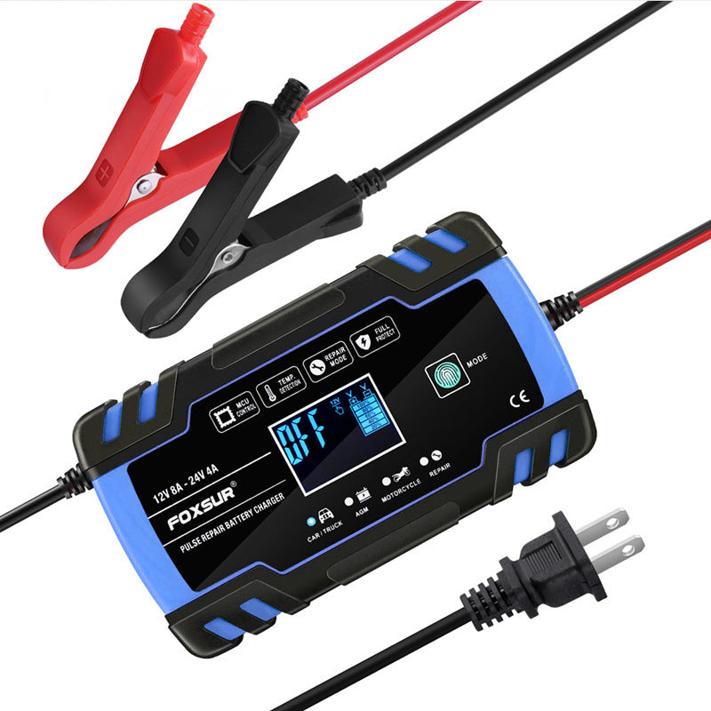 Universal 12V/24V Charger for Motorcycles, Cars & Trucks