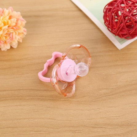 Love Baby Pacifier – Auto-Close Round or Flat Head (Random Style Issued)
