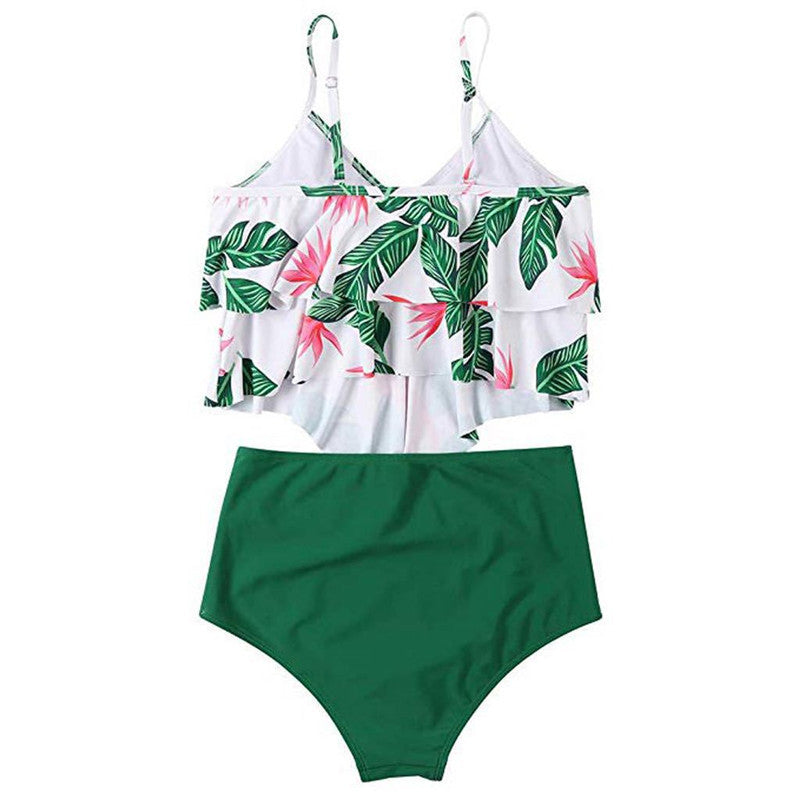 Women's Plus Size Bikini Set – Polyester Two-Piece Swimsuit