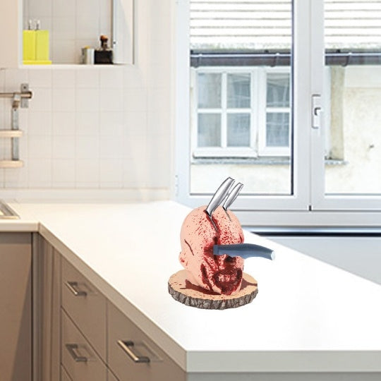Halloween Kitchen Knife Holder Home Horror Fruit Storage Rack