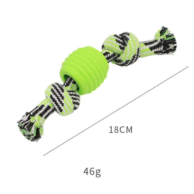 Durable Blue Soft Rope Dog Chew Toy for Teeth Cleaning and Oral Health