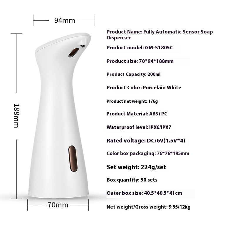Desktop Intelligent Infrared Sensor Soap Dispenser – Mini Automatic Hand Washer