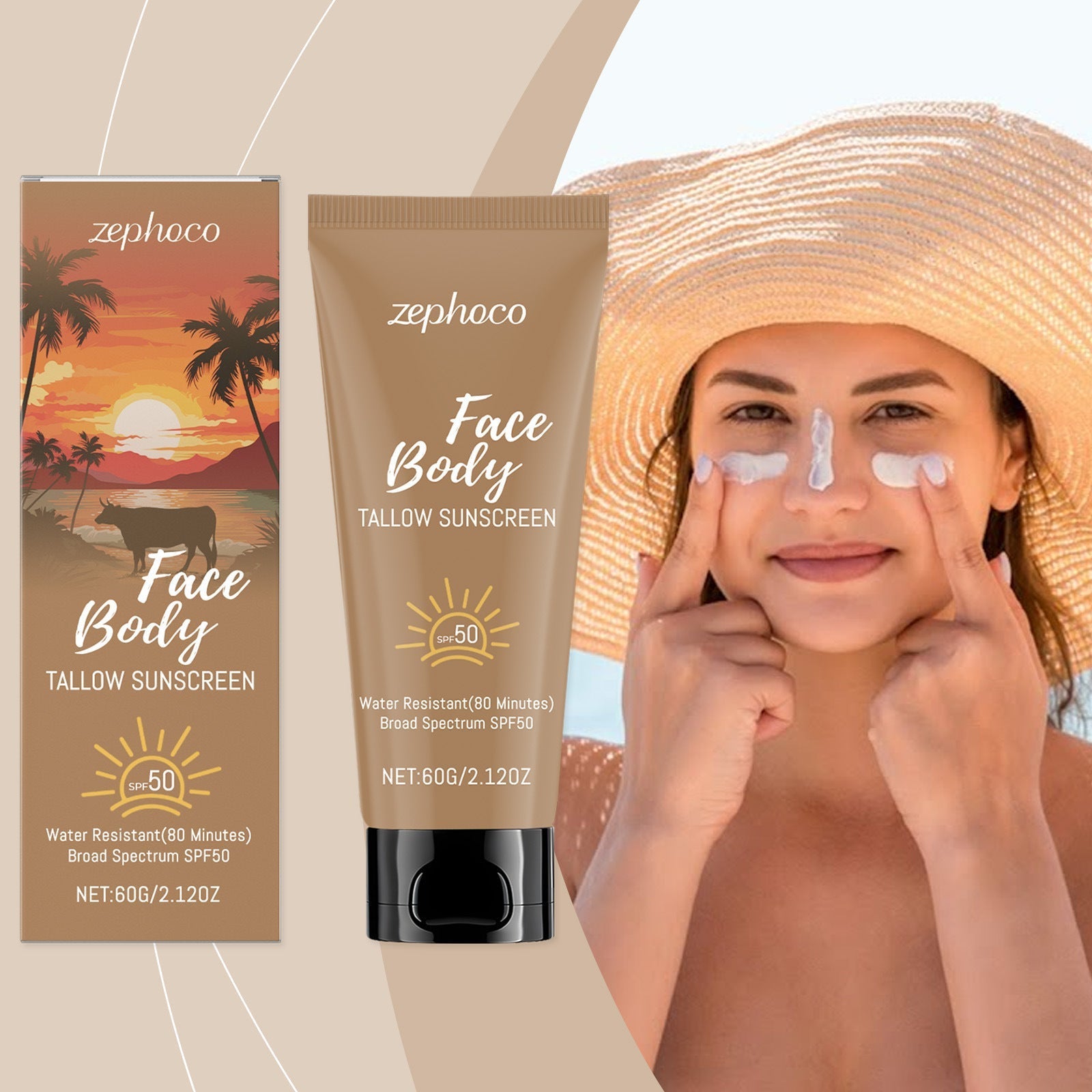 Shea Butter UV Protective Cream for Skin Moisturizing