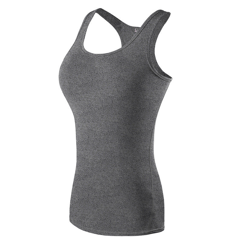 Women’s Plus Size Tank Top with Built-In Bra – Sleeveless Fitness & Yoga Vest