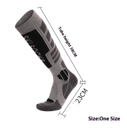 Merino Wool Ski Socks – Thick Towel Bottom for Comfort