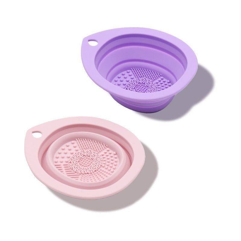 Silicone Brush Cleaning Pad – Folding Solid Color Beauty Tool Mat