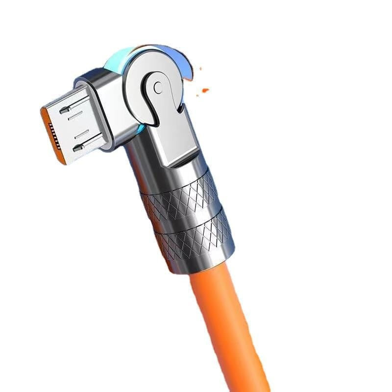 Fast Charging Rotating One-to-three Mobile Phone Charging Cable