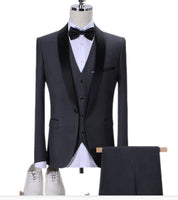 Gray threepiece suit