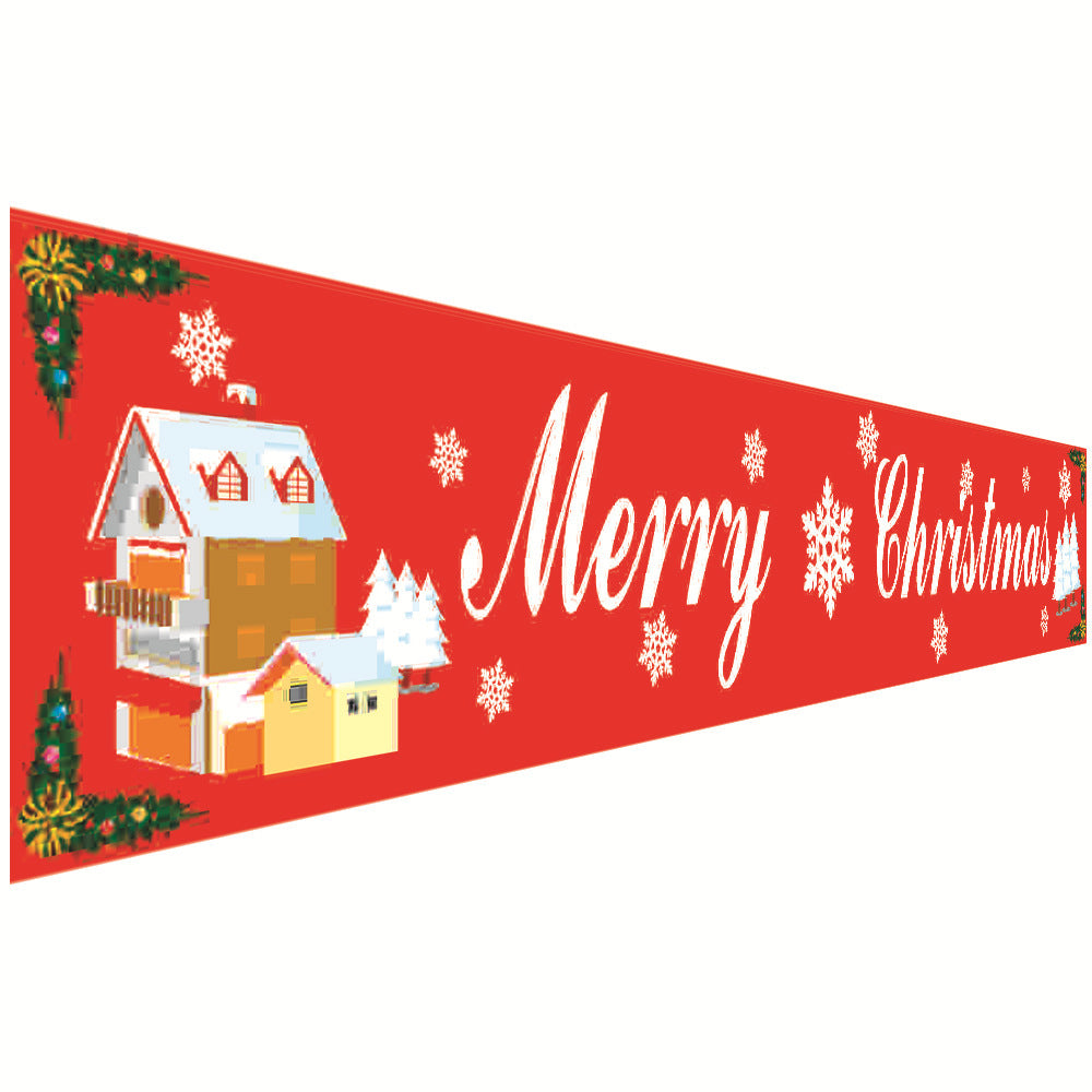 Christmas Couplet Curtain Banners Hanging Flag Window Pendants