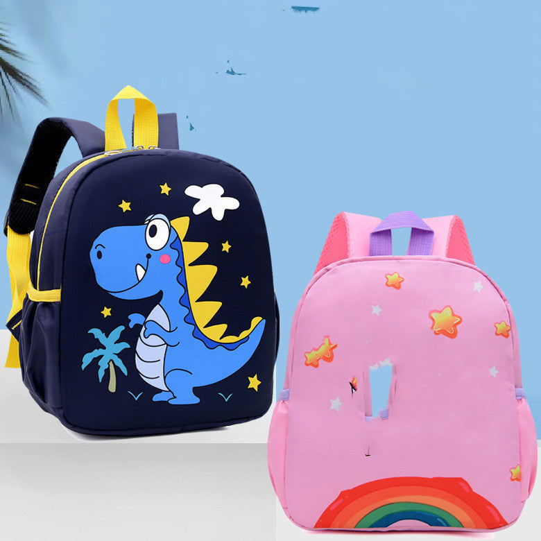 Unisex Nylon Backpack For Kids Cartoon Style Anti Lost