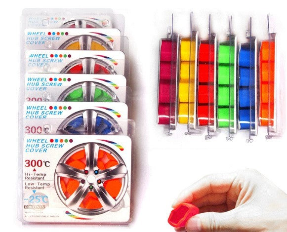 Silica Gel Wheel Nut Screw Cover Caps For Rims 20 Sets